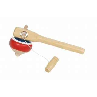 PIÃO DE MADEIRA COM PEGA